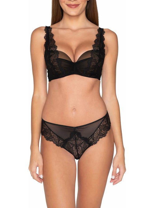 Soutien-gorge préformé Orchidea noir - Kiabi
