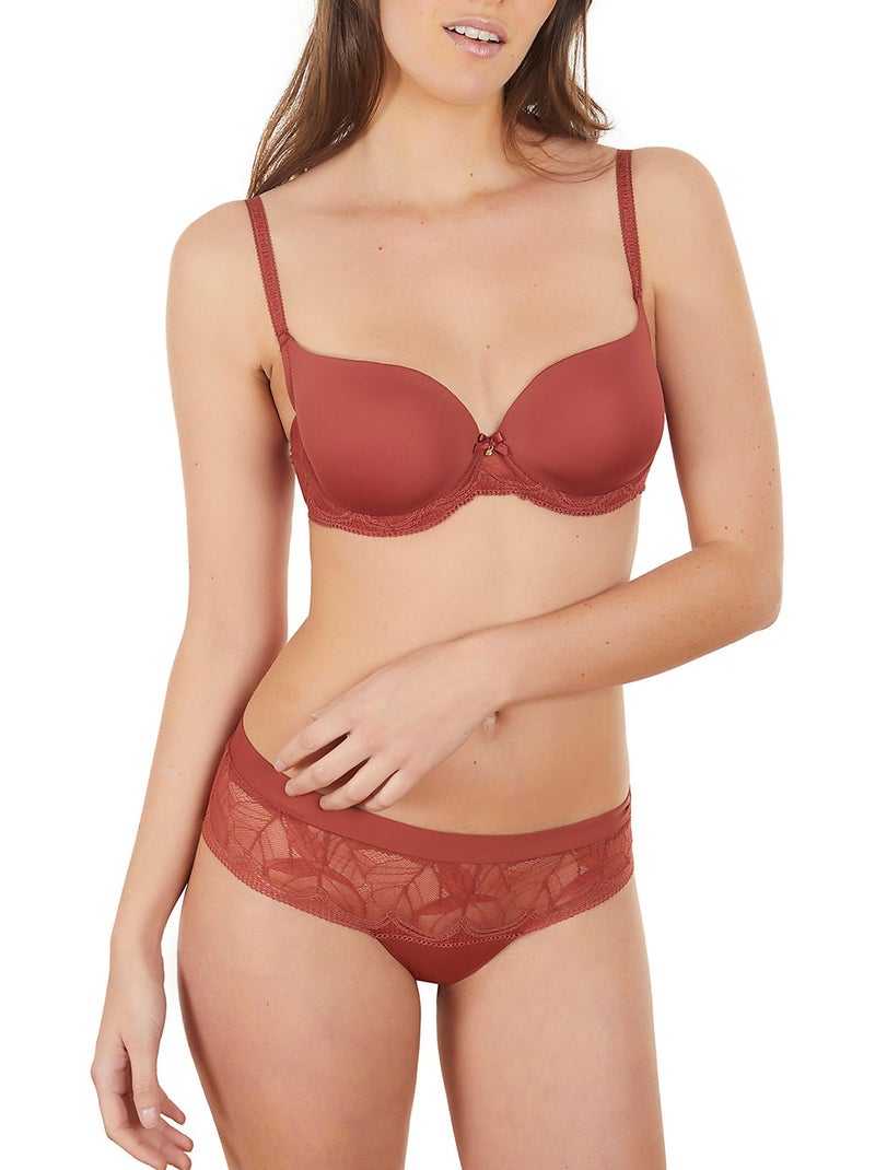Soutien-gorge préformé Oriana Marron - Kiabi