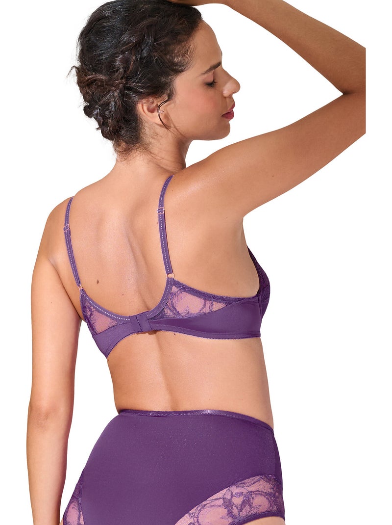 Soutien-gorge préformé PATRICIA Violet - Kiabi