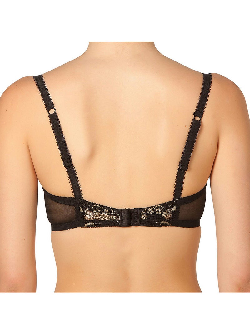 Soutien-gorge préformé plongeant Samara Noir - Kiabi