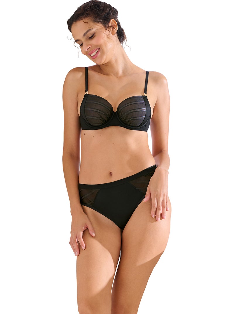 Soutien-gorge préformé PRINCESS Noir - Kiabi