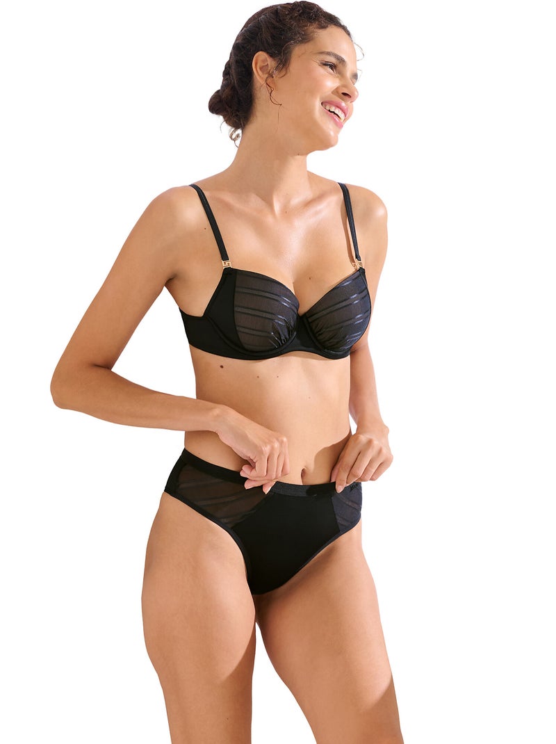 Soutien-gorge préformé PRINCESS Noir - Kiabi