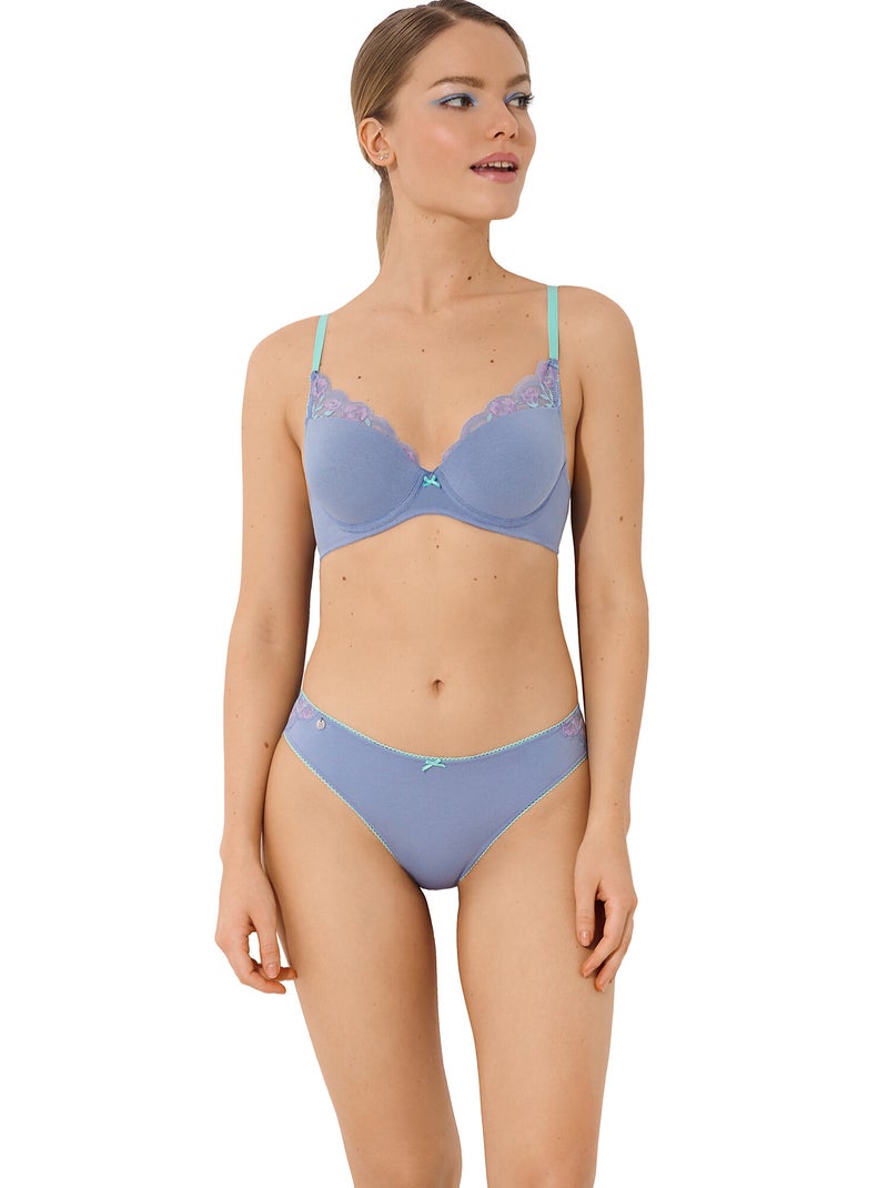Soutien-gorge préformé RAINBOW Bleu - Kiabi