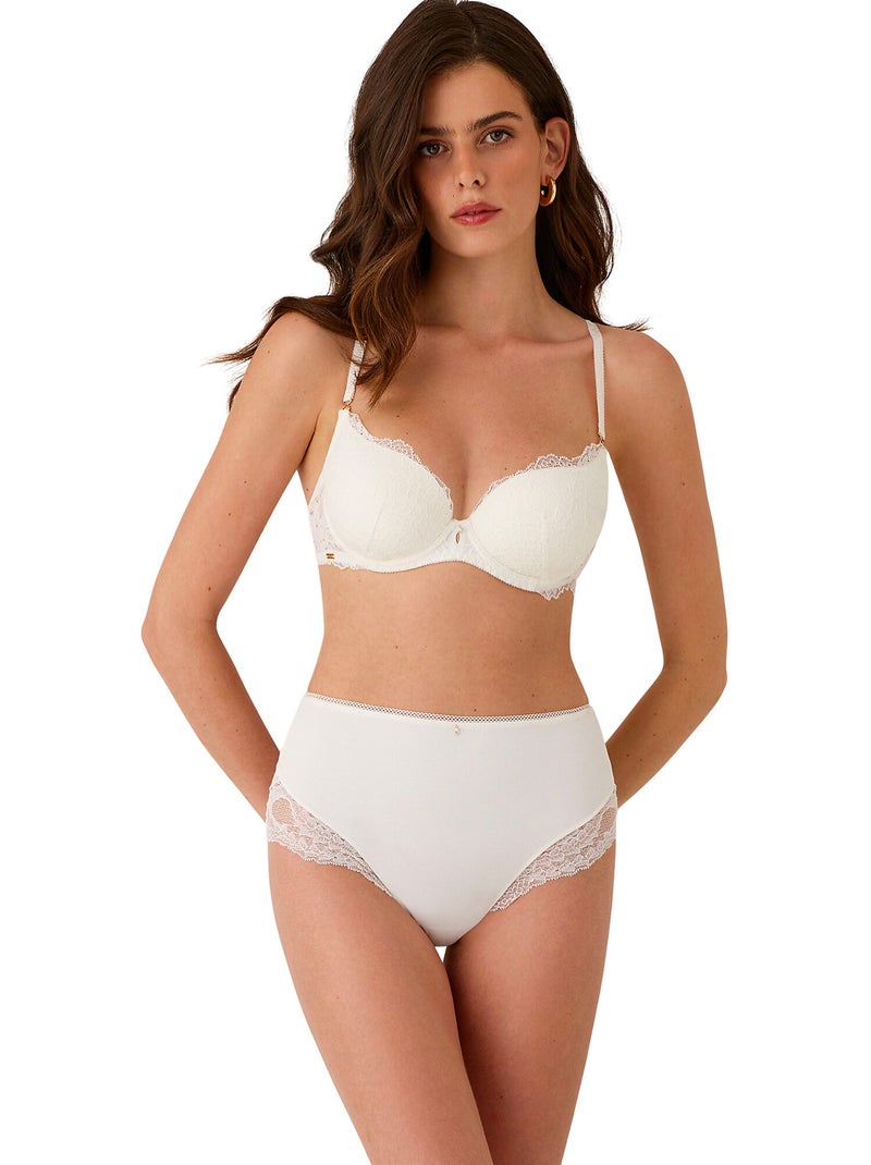 Soutien-gorge préformé renatta mariage Ecru - Kiabi