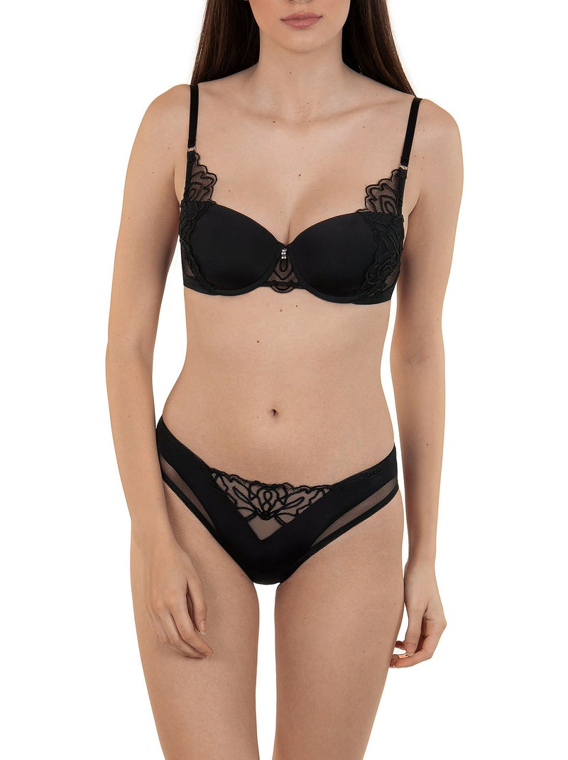 Soutien-gorge préformé Rhapsody noir B à E Noir - Kiabi