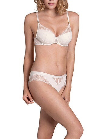 Soutien-gorge préformé Rose mariage ivoire B à E