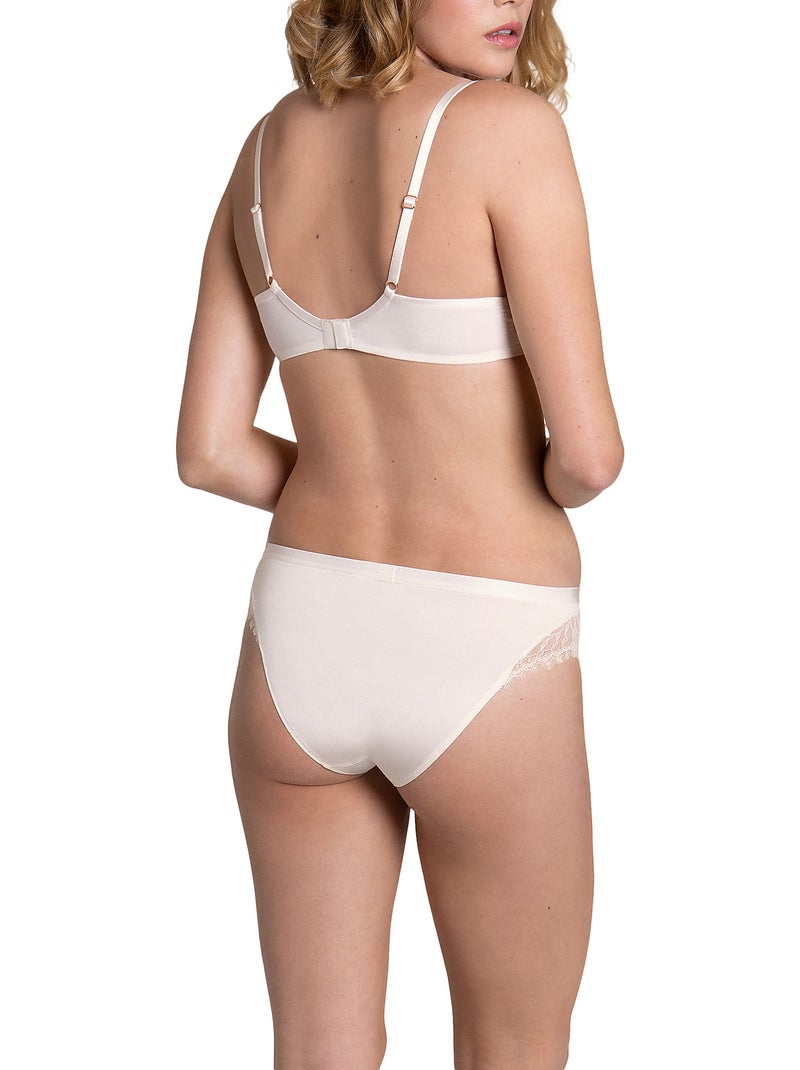 Soutien-gorge préformé Rose mariage ivoire B à E Ecru - Kiabi
