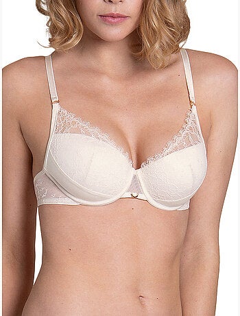 Soutien-gorge préformé Rose mariage ivoire F