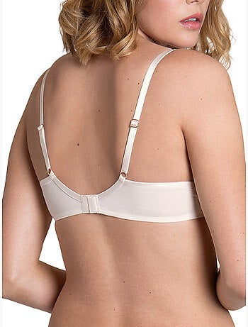 Soutien-gorge préformé Rose mariage ivoire F