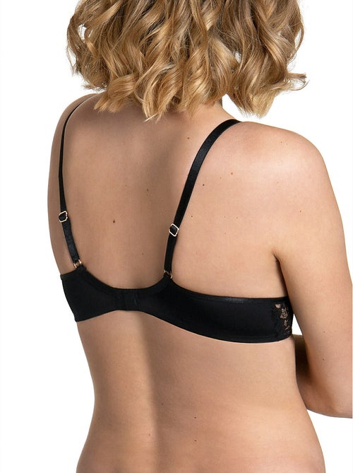 Soutien-gorge préformé Rose noir F - Kiabi