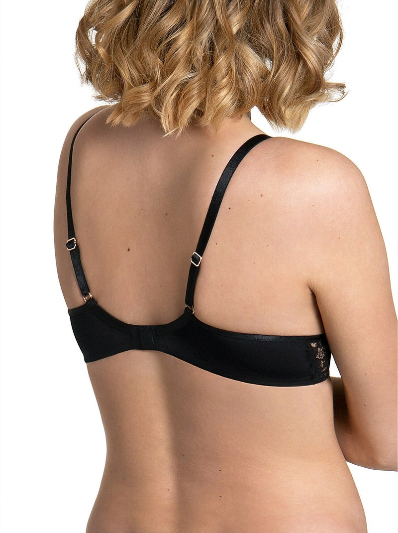 Soutien-gorge préformé Rose noir F Noir - Kiabi