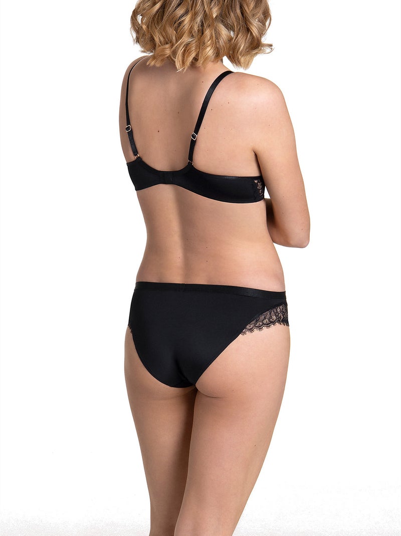 Soutien-gorge préformé Rose noir F Noir - Kiabi