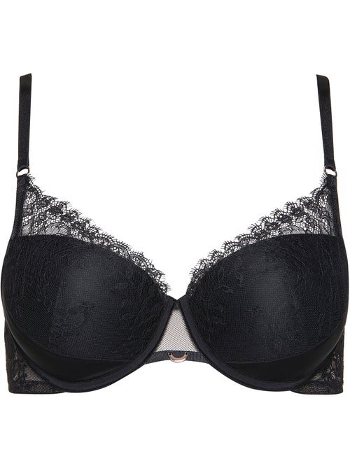 Soutien-gorge préformé Rose noir F - Kiabi