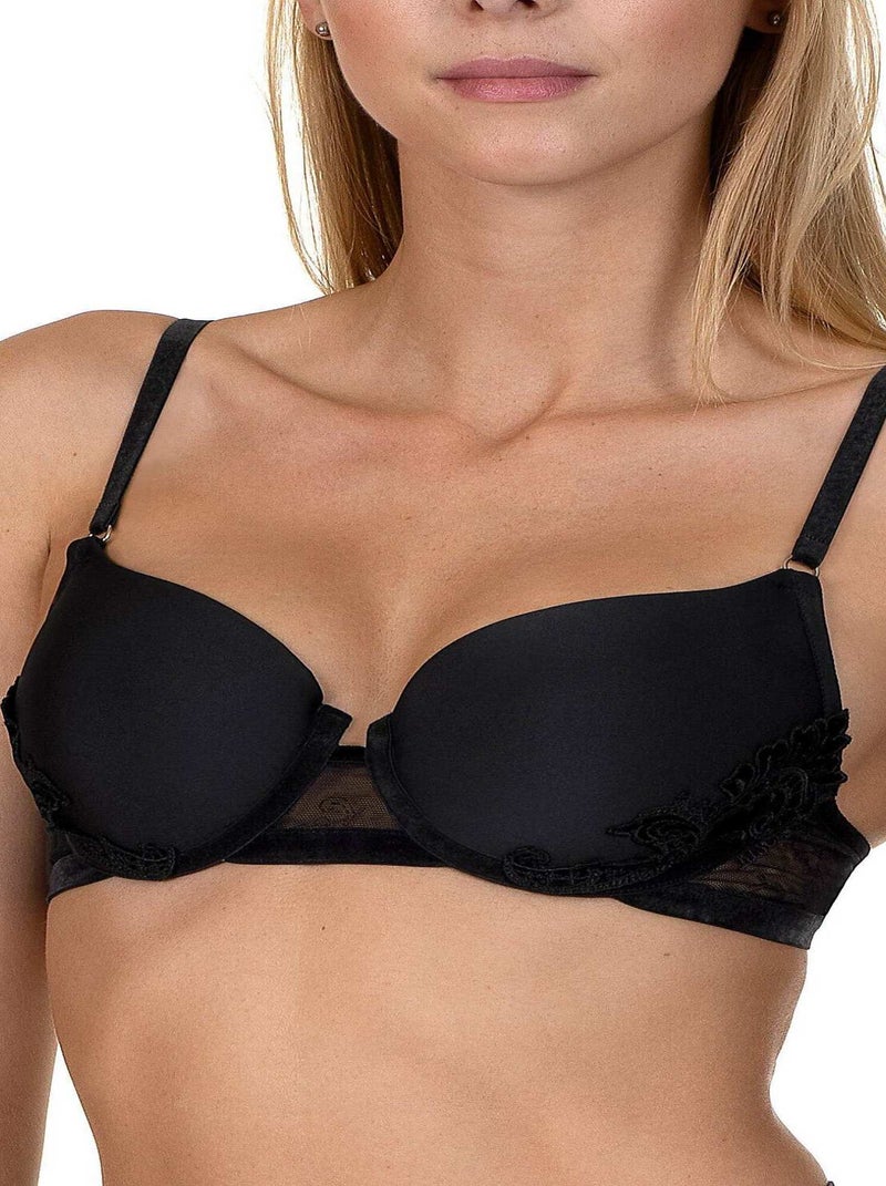 Soutien-gorge préformé Royal Wish noir B à E Noir - Kiabi