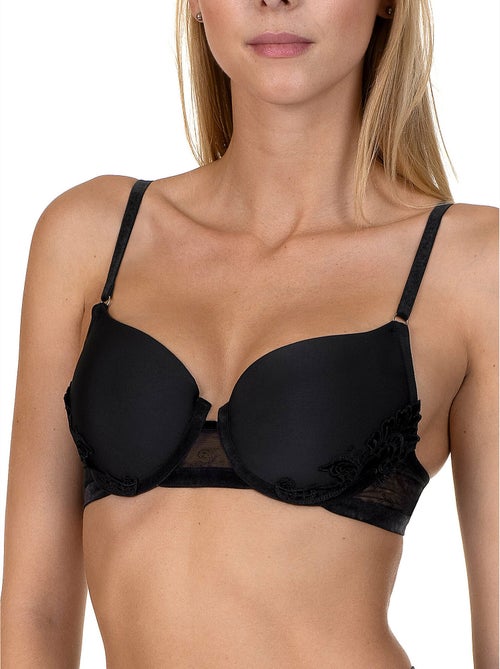 Soutien-gorge préformé Royal Wish noir F - Kiabi