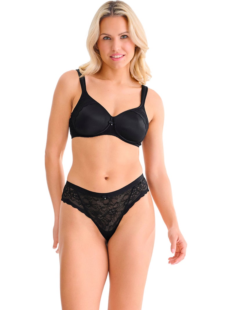 Soutien-gorge préformé sans armatures EVELYN Noir - Kiabi