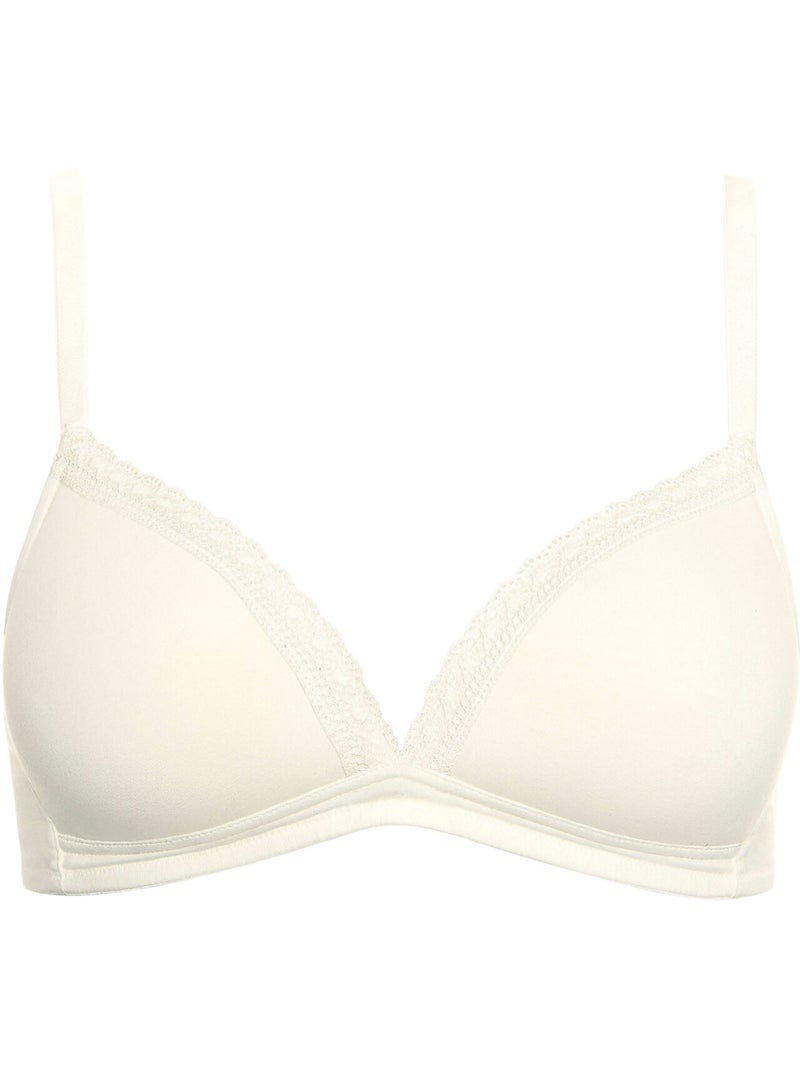 Soutien-gorge préformé sans armatures INES Ecru - Kiabi