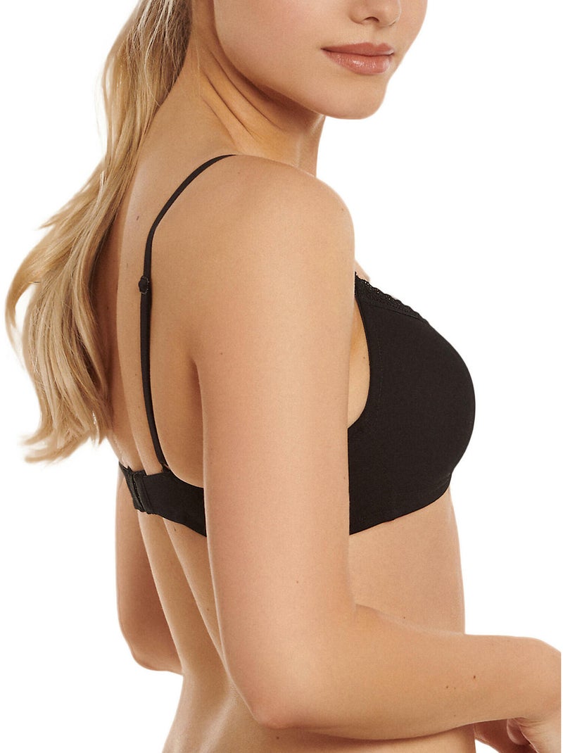 Soutien-gorge préformé sans armatures INES Noir - Kiabi