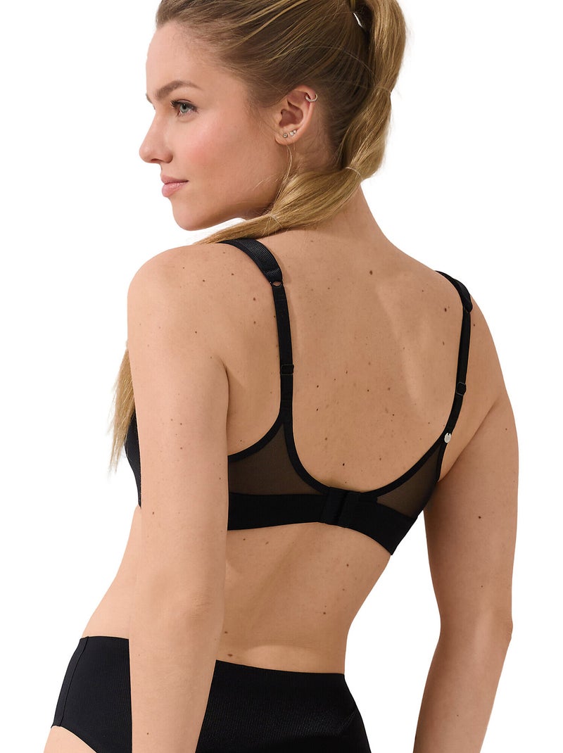 Soutien-gorge préformé sans armatures Lifestyle Noir - Kiabi