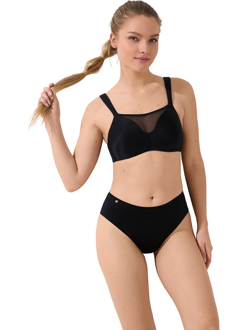 Soutien-gorge préformé sans armatures Lifestyle Noir - Kiabi