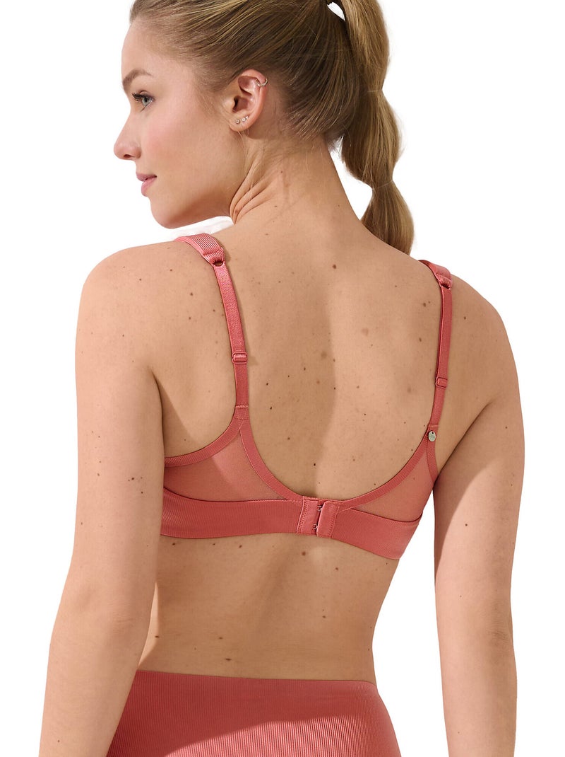 Soutien-gorge préformé sans armatures Lifestyle Rose - Kiabi