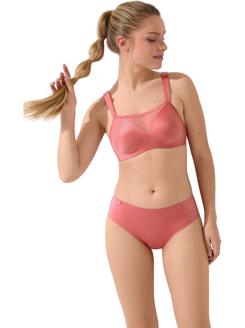 Soutien-gorge préformé sans armatures Lifestyle Rose - Kiabi