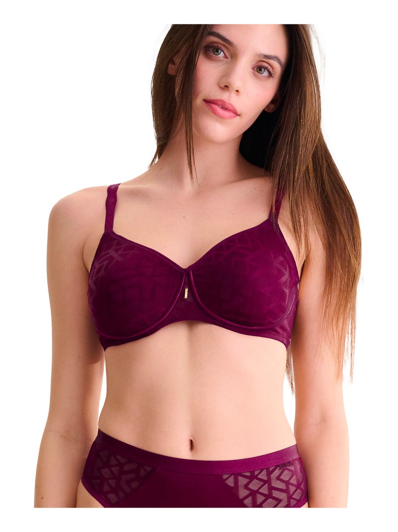 Soutien-gorge préformé sans armatures Opal Magenta - Kiabi