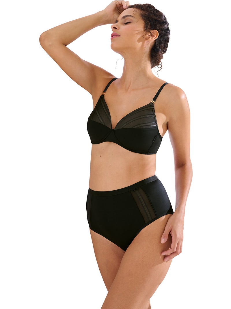 Soutien-gorge préformé sans armatures PRINCESS Noir - Kiabi