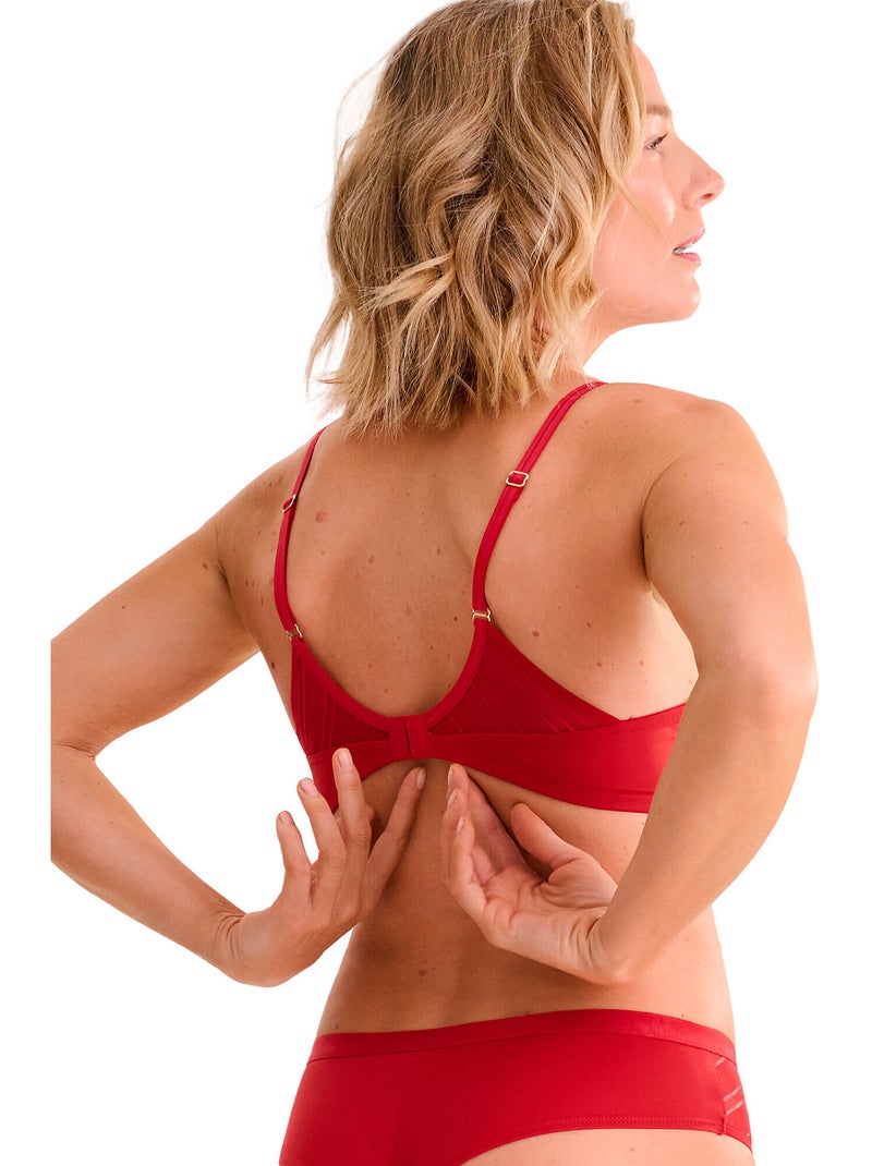 Soutien-gorge préformé sans armatures PRINCESS Rouge - Kiabi