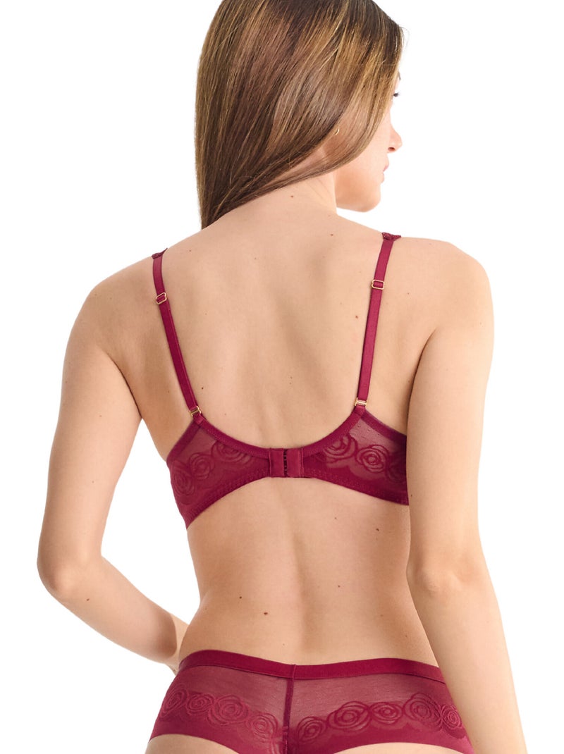 Soutien-gorge préformé sans armatures ruby Rouge - Kiabi