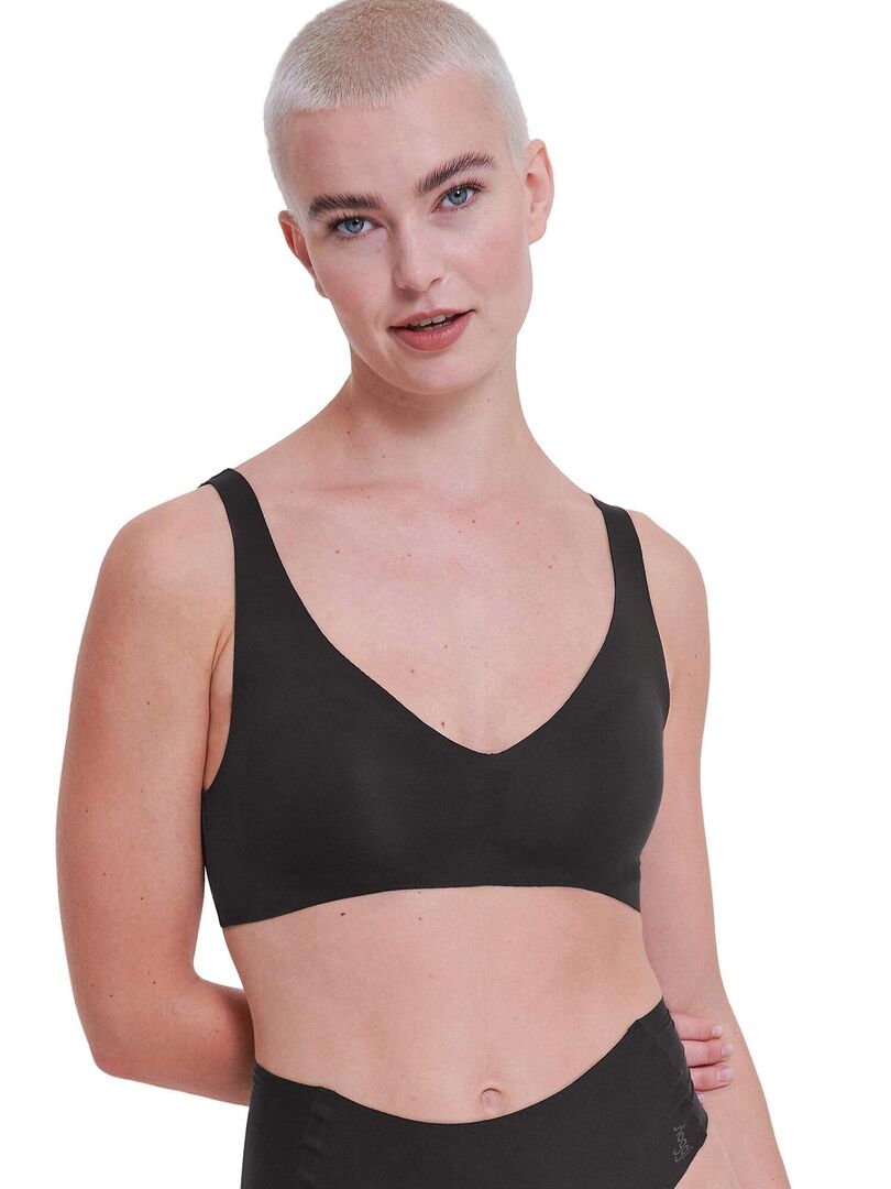 Soutien-gorge préformé sans armatures ZERO FEEL Noir - Kiabi