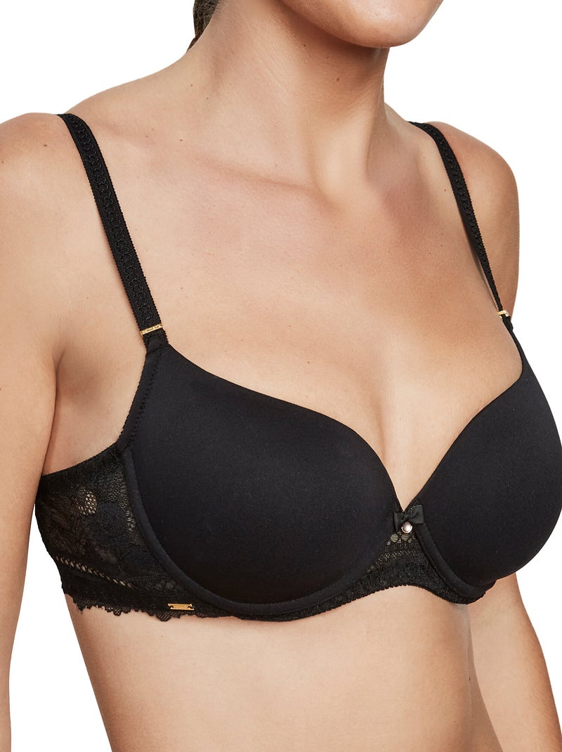 Soutien-gorge préformé sculptant AGATHA Noir - Kiabi