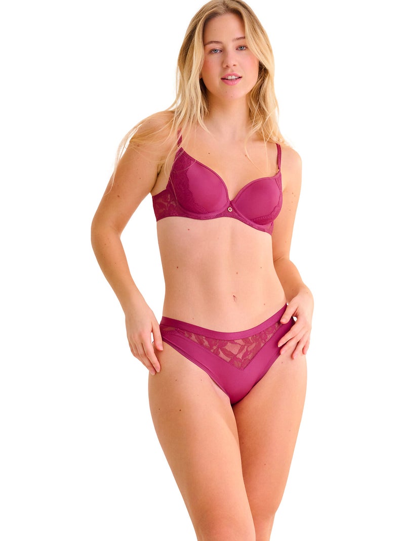 Soutien-gorge préformé spacer ROBIN Magenta - Kiabi