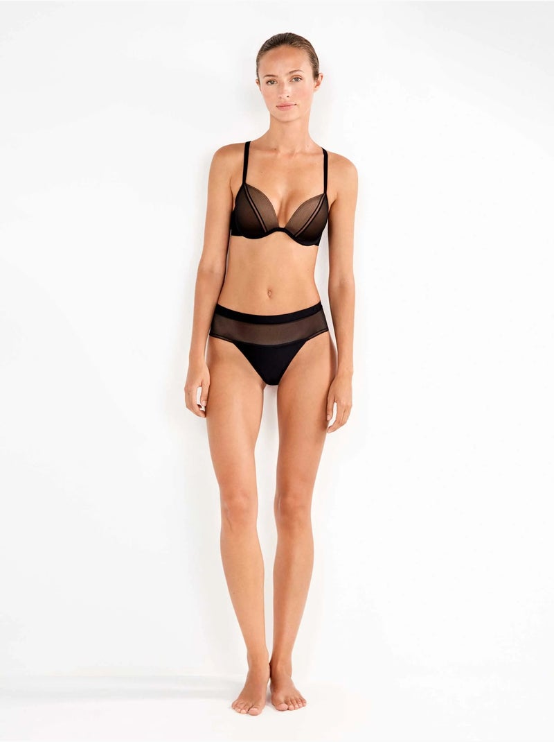 Soutien-gorge push up +2 Noir - Kiabi