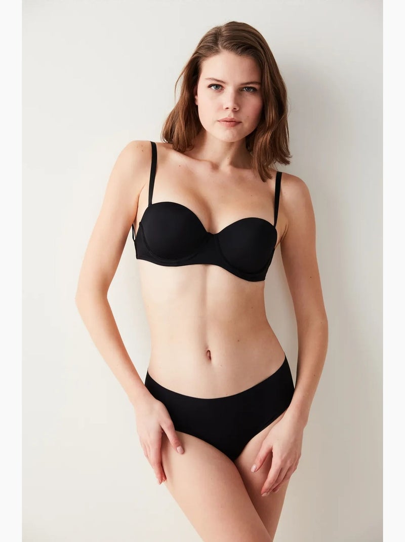 Soutien-gorge push-up à armatures penti Noir - Kiabi
