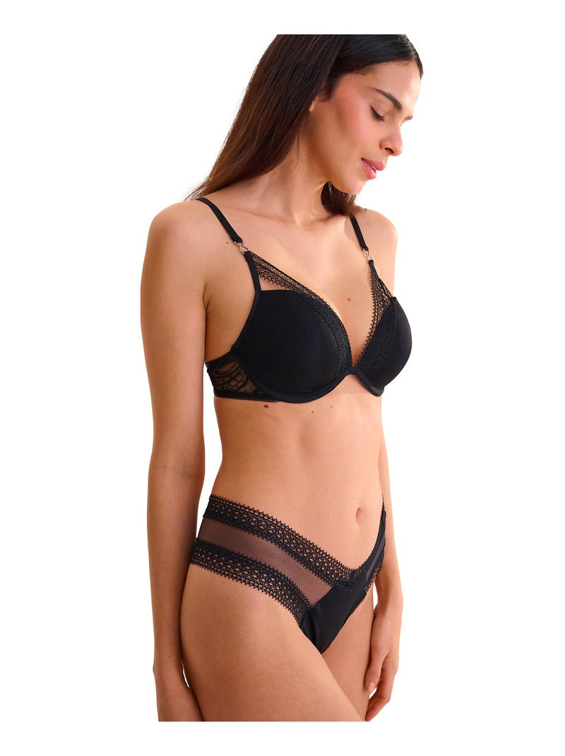 Soutien-gorge push-up ADVENTURE Noir - Kiabi