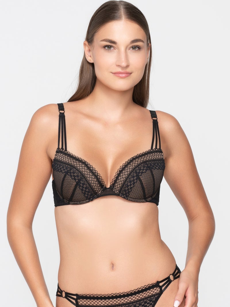Soutien-gorge push-up CLAIRE Noir - Kiabi
