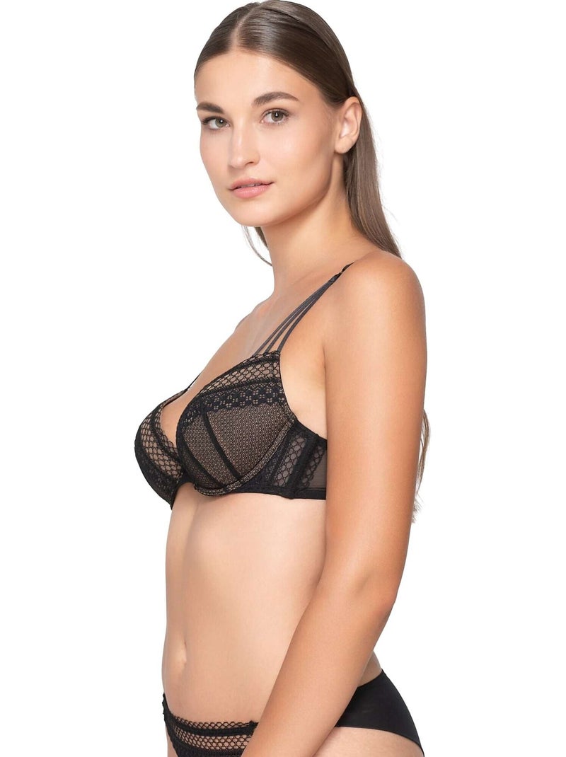 Soutien-gorge push-up CLAIRE Noir - Kiabi