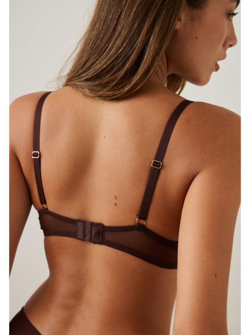 Soutien-gorge push-up cristy Marron - Kiabi
