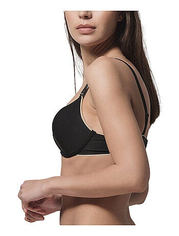Soutien-gorge push-up décolleté Miracle One noir