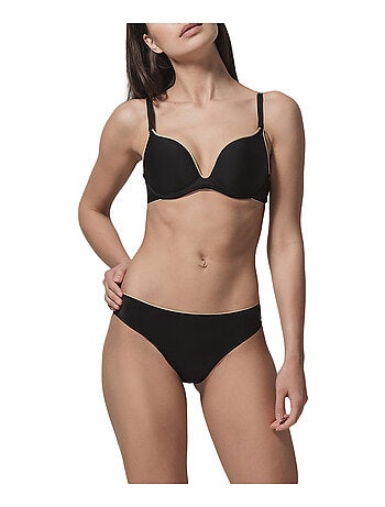 Soutien-gorge push-up décolleté Miracle One noir