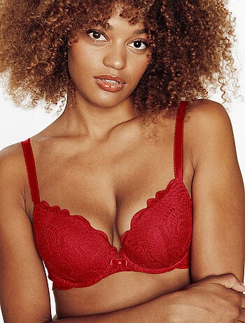 Soutien-gorge push up dentelle Dentelle - RougeGorge Lingerie