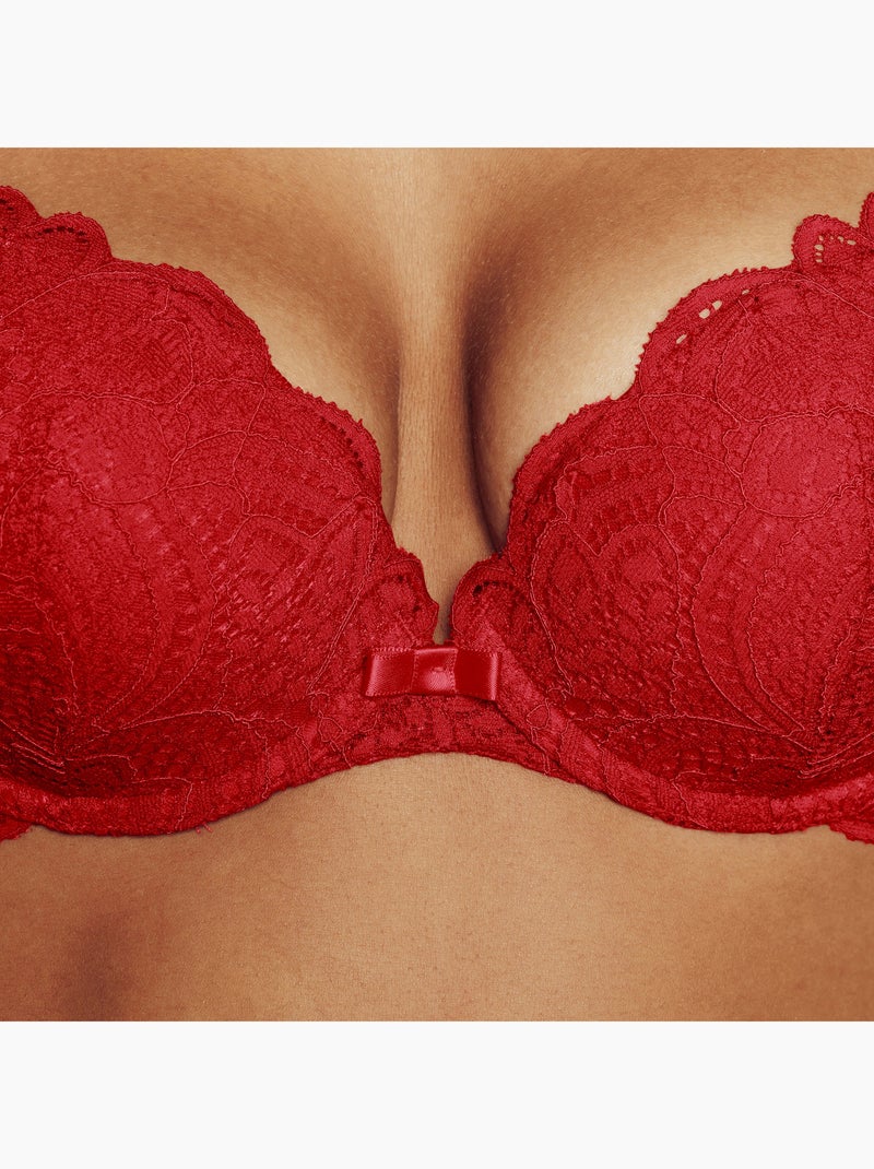 Soutien-gorge push up dentelle Dentelle - RougeGorge Lingerie Rouge - Kiabi