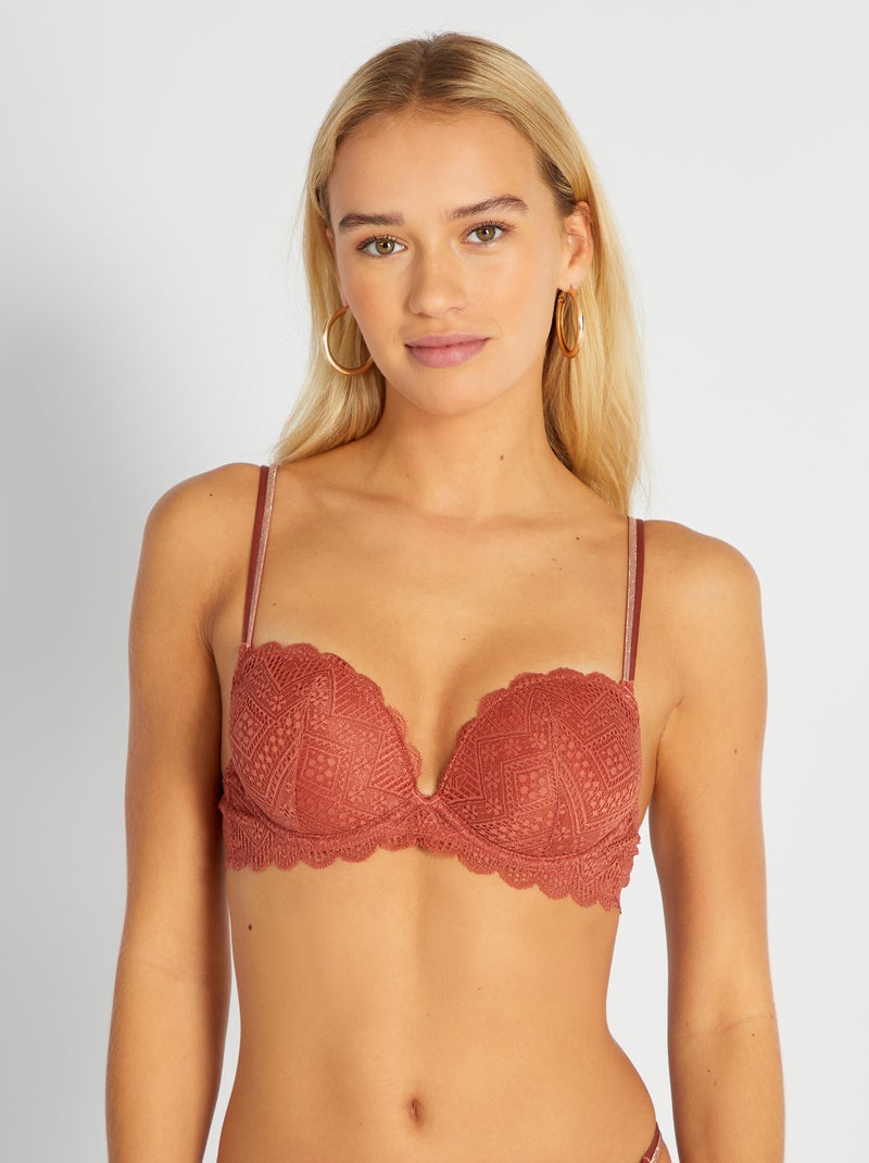 Soutien-gorge Push-up Victoria's Secret - 32C - Dentelle Crochet Sarcelle - Neuf Avec étiquettes