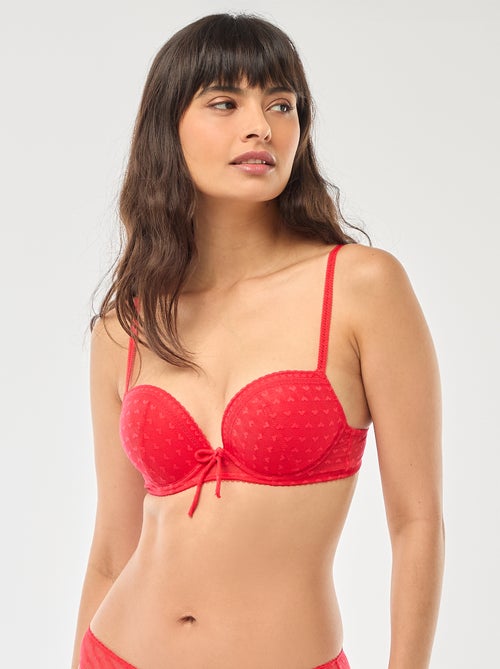 Soutien-gorge push up en dentelle - Saint-Valentin - Kiabi
