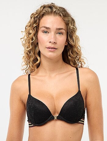 Soutien-gorge push up en dentelle avec dos nageur