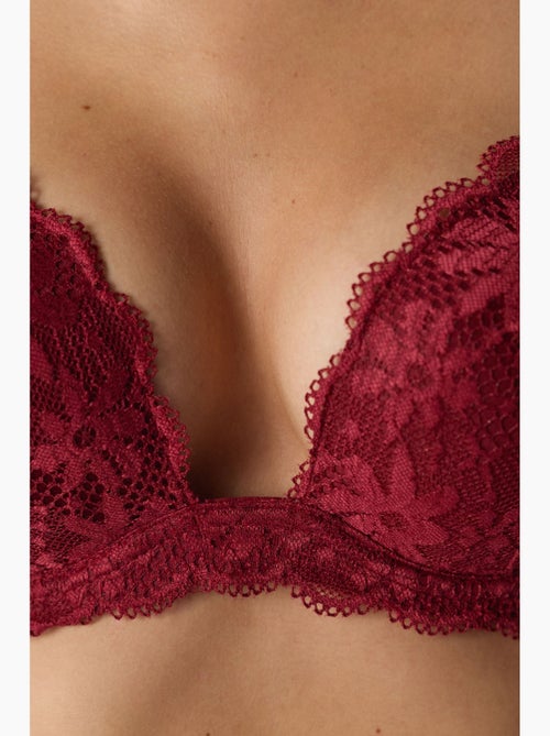 Soutien-gorge push-up en dentelle intense penti - Kiabi Soutien-gorge push-up en dentelle intense penti - Kiabi