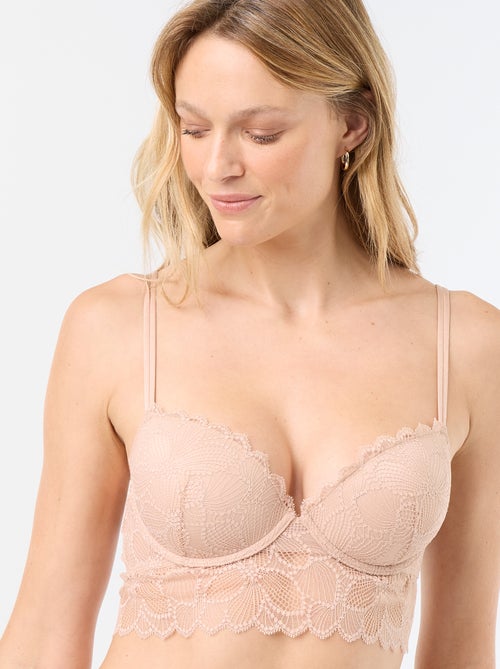 Soutien-gorge push up en dentelle - Kiabi