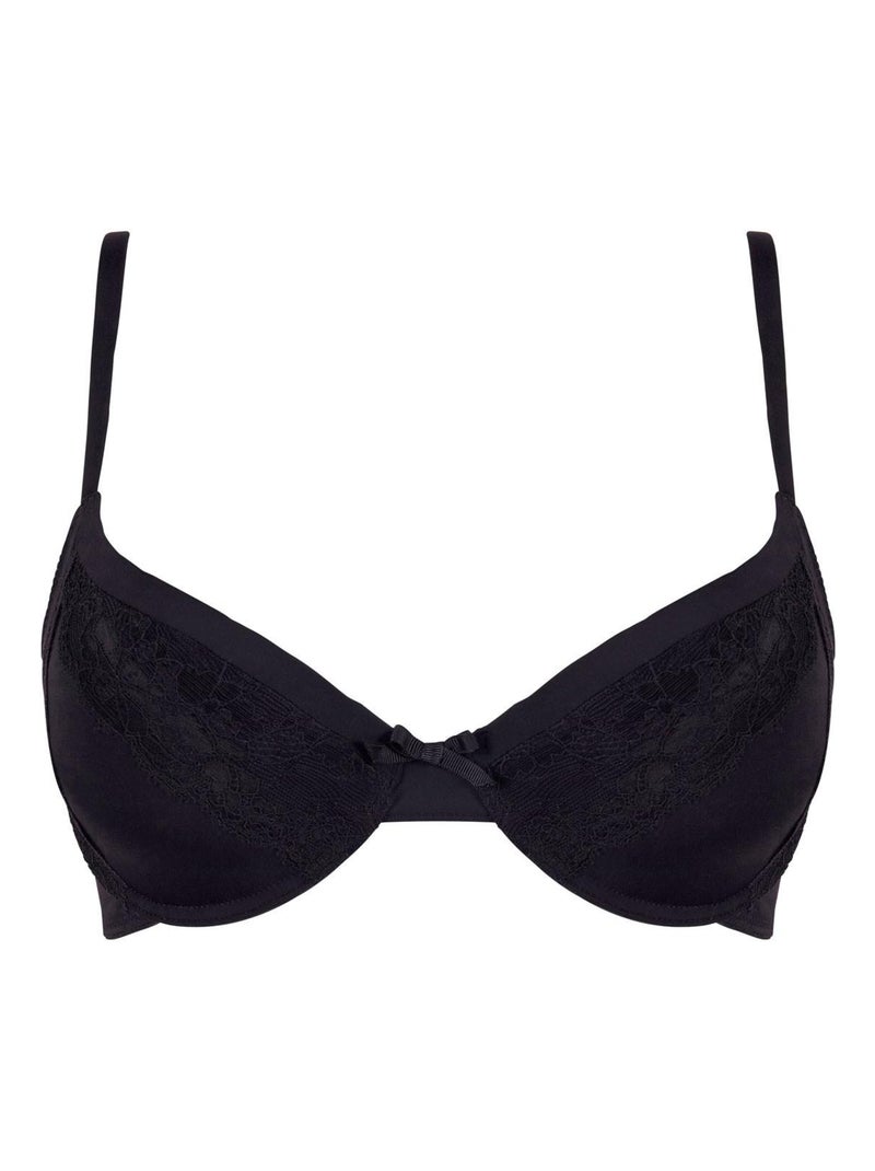 Soutien-gorge push-up EVASION - Pomm'Poire Noir - Kiabi