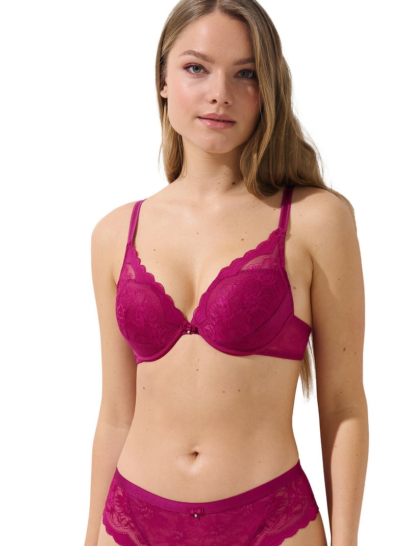 Soutien-gorge push-up Evelyn Magenta - Kiabi